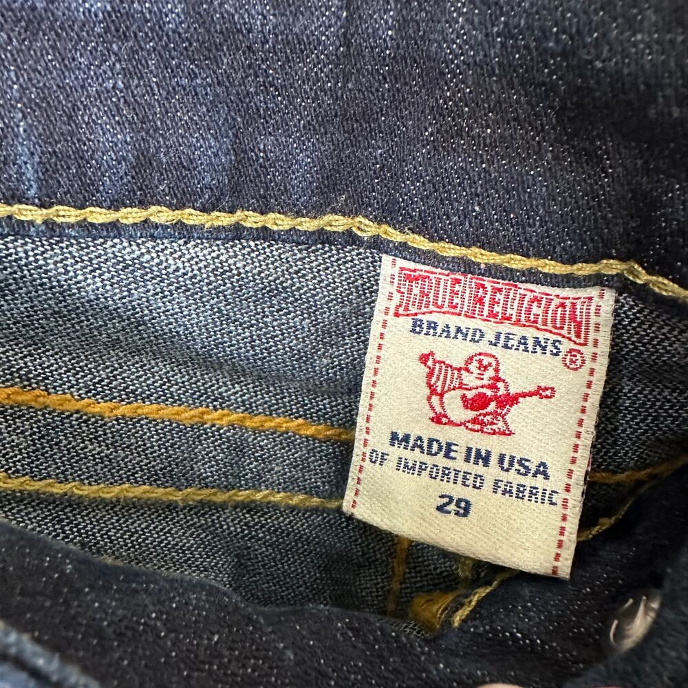 29 True Religion Allie Cuffed Denim Shorts Low Rise Y2K US Made Elena Gilbert - Picture 5 of 8